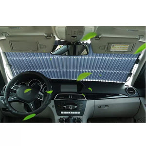 Pare-soleil de fenêtre de voiture pare-brise rétractable - غطاء ألمنيوم لحماية داخل السيارة من الحرارة