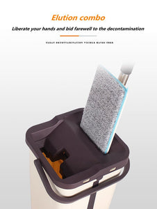 EASY-MOP Serpillière Rotative avec Seau Coulissant