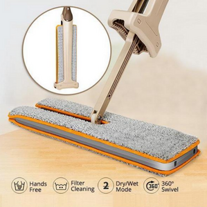 EASY-MOP Serpillière Rotative avec Seau Coulissant
