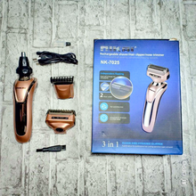 Charger l&#39;image dans la galerie, Tondeuse Rechargeable Pour Barbe Et Cheveux Nikai 3 en 1