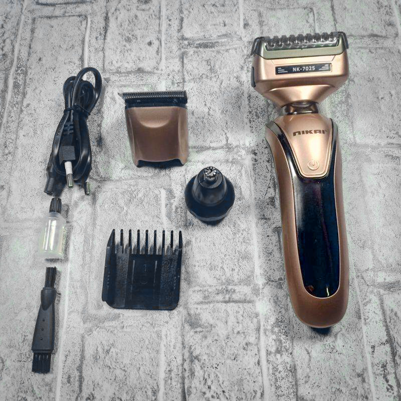 Tondeuse Rechargeable Pour Barbe Et Cheveux Nikai 3 en 1