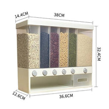 Charger l&#39;image dans la galerie, Boîte de rangement de céréales sèches avec 6 compartiments