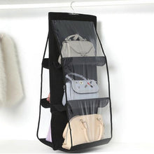 Charger l&#39;image dans la galerie, Sac suspendu et pliant à six poches pour les sacs à main, chaussures et jouets.