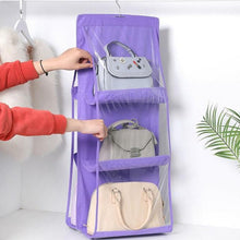 Charger l&#39;image dans la galerie, Sac suspendu et pliant à six poches pour les sacs à main, chaussures et jouets.