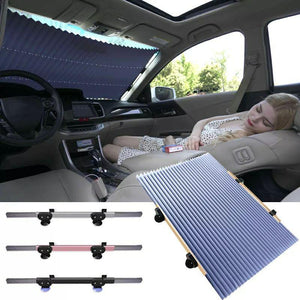 Pare-soleil de fenêtre de voiture pare-brise rétractable - غطاء ألمنيوم لحماية داخل السيارة من الحرارة